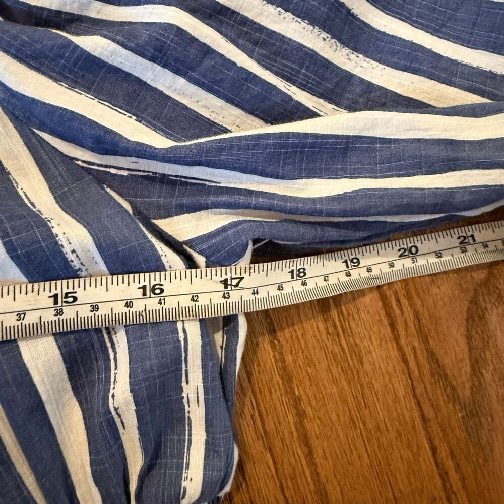 By Anthropologie striped sweetheart smocked midi dress size small - Picture 10 of 13